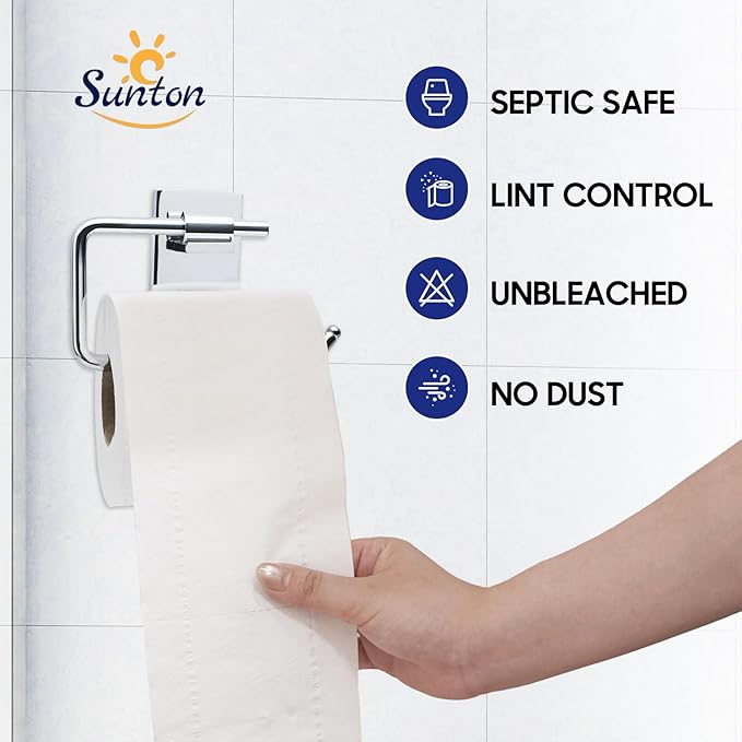 Fast Dissolve Toilet Paper,Ultra Soft&Strong Bath Tissue,3-Ply 24 Mega Rolls,No Clogging Toilet for RV,Camping,Marine,Septic Safe,Free of Fluorescent Agents for Sensitive Skin,Biodegradable