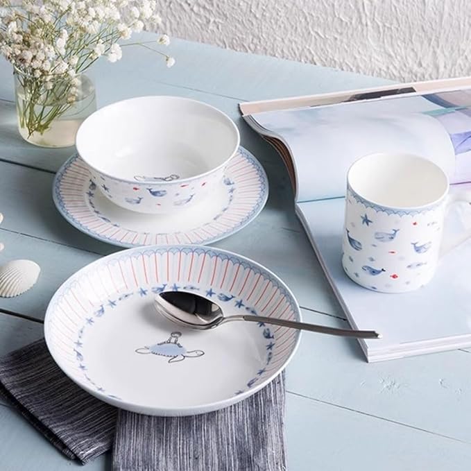 Kitchen Plates Simple Ceramic Dinner Plate, Western Dinner Plate, Tableware, Breakfast Plate, Cake Dessert Plate, Steak Plate Restaurant Plates