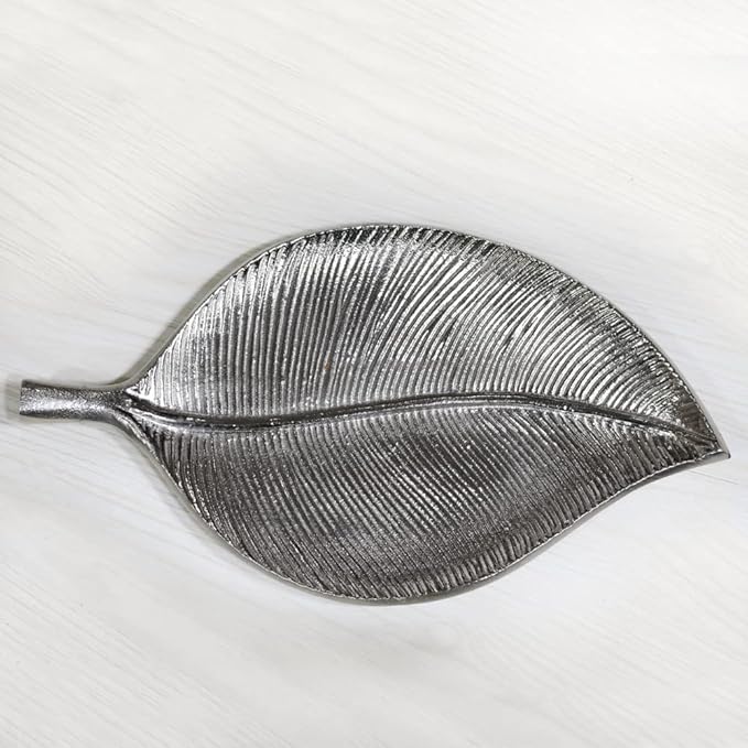 BBH Home's Handmade Silver Novelty Shaped Aluminium Tray 10.82 x 6.10 x 0.78 AMBBVK037AB2020
