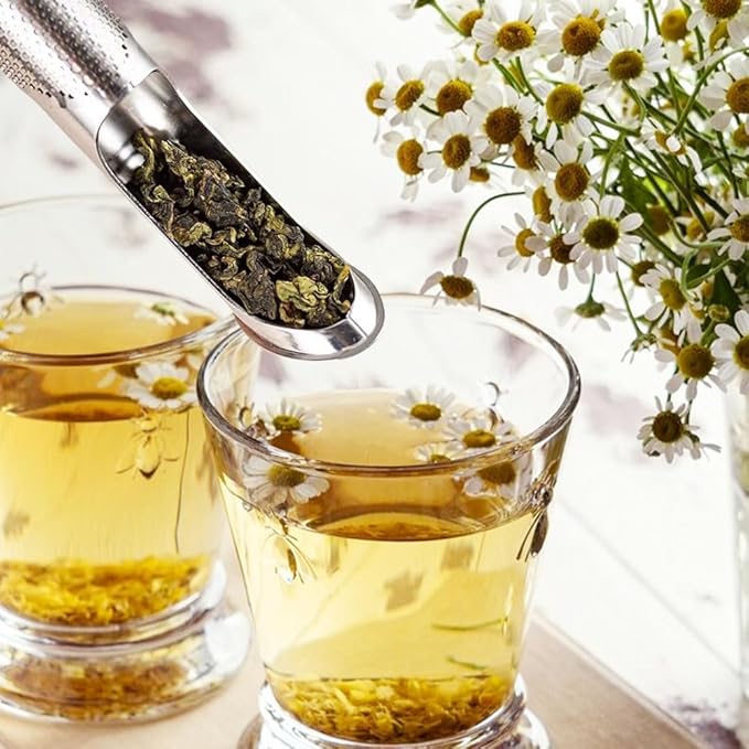 Tea Strainers for Loose Tea, Upgrade Stainless Steel Tea Diffuser Extra Fine Mesh Tea Infusers for Loose Tea Stainless Steel Tea Infuser Mesh Strainer with Large Capacity for Loose Tea Coffee (1Pack)