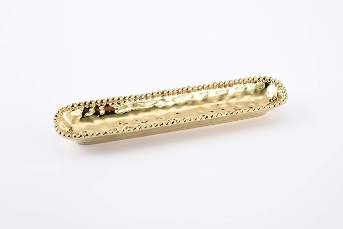 Pampa Bay Porcelain Cracker Cheese and Charcuterie Tray (Gold)