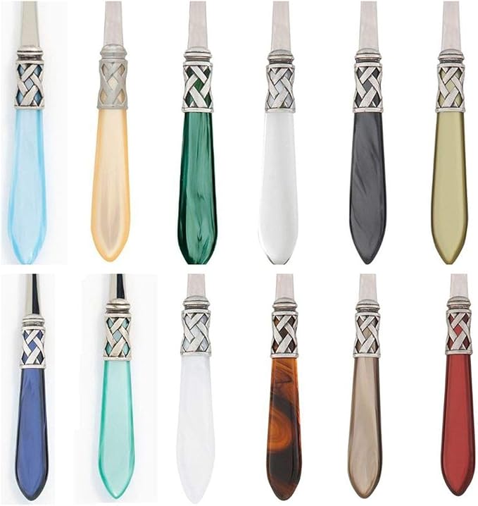 Vietri Aladdin Antique Flatware Place Set, Light Gray