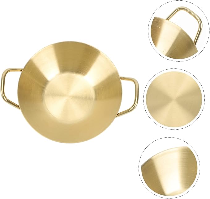 GLEAVI Stainless Steel Sauce Dish Set 4-Piece Appetizer Plates for Dipping Sauces Seasoning and Condiments Creative Kitchen Supply for Home and Sushi