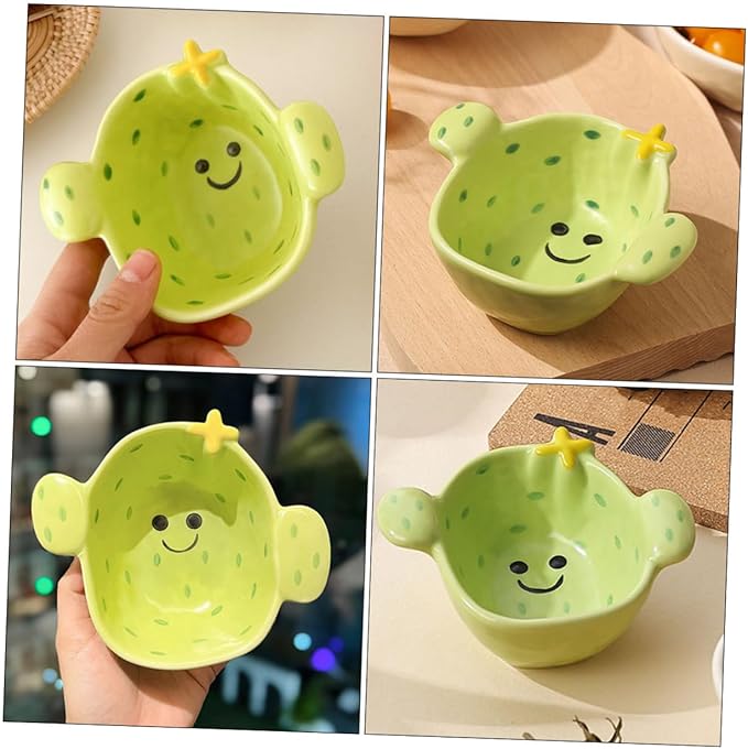 LIFKOME Serving Dishes Lids Ceramic Dipping Sauce Plate Dinner Bowls Side Dish Bowls