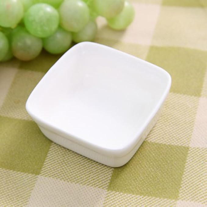 Alipis 2pcs Japanese Porcelain Dipping Bowls Condiment Dish Dessert Tray Appetizer Plates Ceramic Sauce Dishes