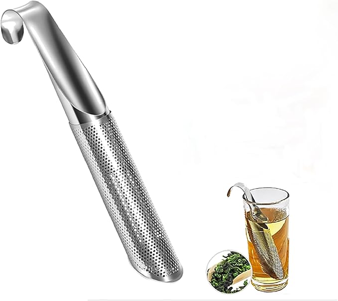 Tea Strainers for Loose Tea, Upgrade Stainless Steel Tea Diffuser Extra Fine Mesh Tea Infusers for Loose Tea Stainless Steel Tea Infuser Mesh Strainer with Large Capacity for Loose Tea Coffee (1Pack)
