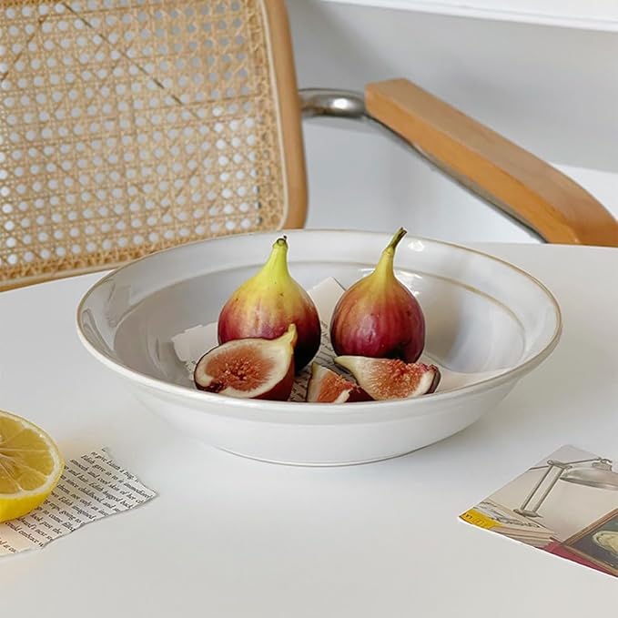 Dessert Plates Simple Style Ceramic Dinner Plate Cold Dish Main Dessert Fruit Home Restaurant Dinner Tableware