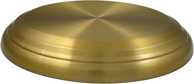 Premium Communion Tray Base for Churches, Holy Drink Serving Tray Base for Church, Stainless Steel Church Supplies for Communion, Communion Ware Church Supplies: Matte Brass Finish