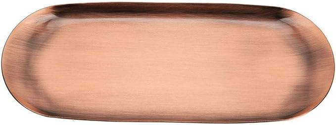 Large Storage Tray Candle Tool Tray Organizer Aromatherapy Tray Decorations for Desktop Plates(Large Retro Copper, 12)