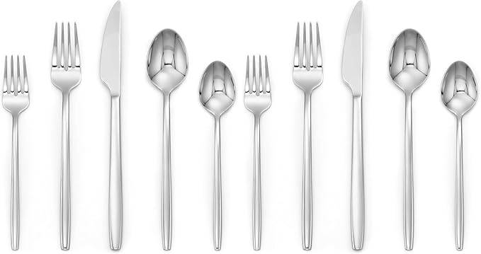 Cambridge 344425S7B Harper Mirror 5-Piece Flatware Place Setting (Pack of 2)