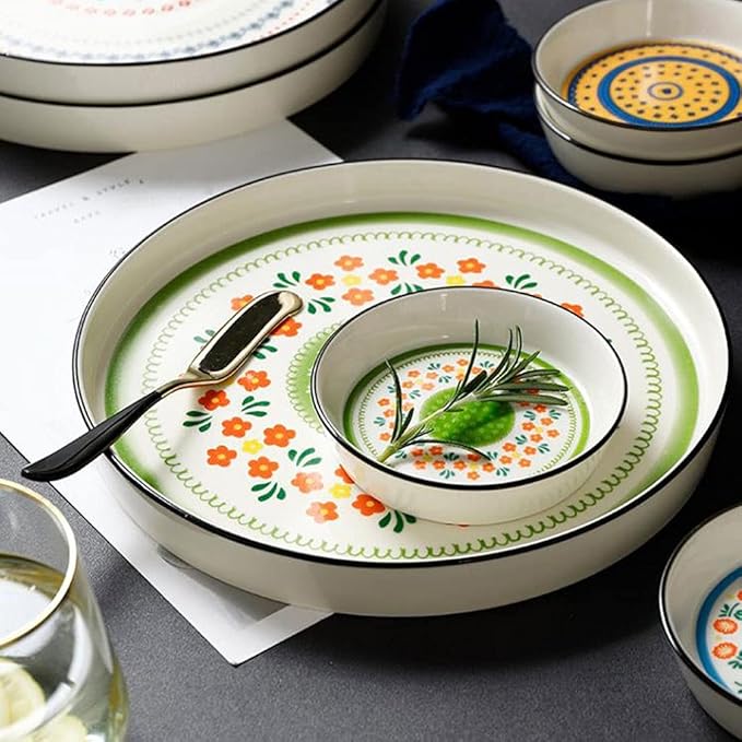 HEXEH Salad Plate Set of 4 Ceramic Sauce Dish Soy Sauce Dipping Plates Snack Sushi Fruit Appetizer Plates Side Dishes 4.33inches Plastic Plate (Color : Blue 1)