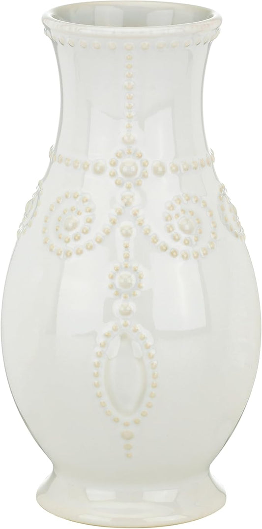 Lenox 858819 French Perle White 8" Fluted Vase