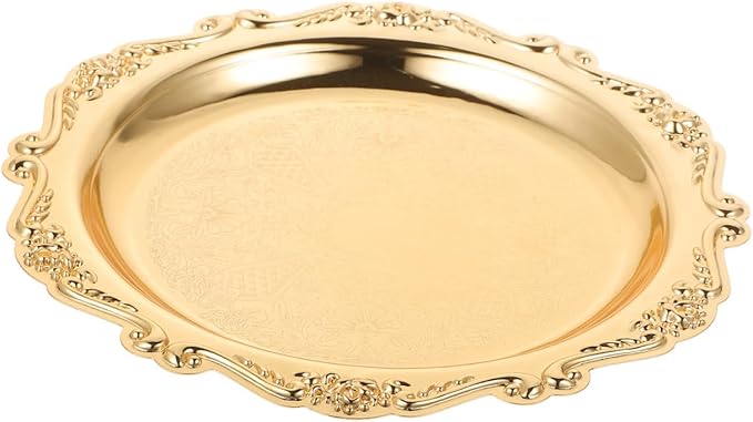 LIFKOME Decorative Jewelry Plate Cupcake Tray Serving Dish Ring Dish Jewelry Holder Fruit