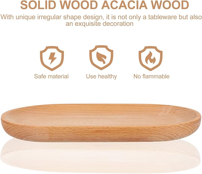 Beech Serving Tray Snacks Desserts Appetizers Multi Function Food Tray Home Decor Versatile Household Dessert Snack Platter