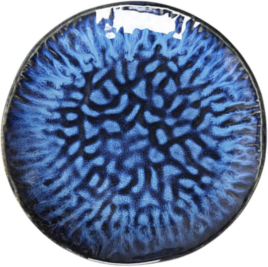 Ciieeo 1pc Vintage Looking Ceramic Plate Stylish Western Food Serving Great for Everyday Meals Banquets Celebrations
