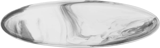 Yedi YCC769, 16'' Porcelain Narrow Oval Dish, Ceramic Fish Plate, Bone China Appetizer Platter, Boat Bowl