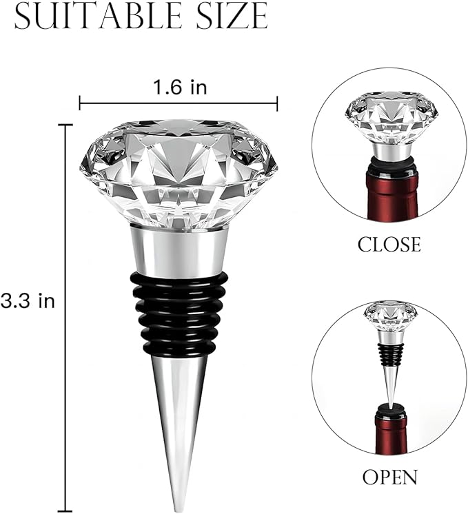 Wedding Gifts for Couples 2025,Bridal Shower Gifts, His and Hers Gift,Whiskey Wine Glasses with Diamond Wine Stopper Set，Anniversary Christmas Gift for Couples，Hubby and Wifey