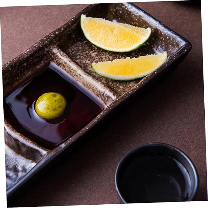 Sauce Bowl Bowl Dipping Section Ceramic Seasoning Dish Saucer Practical Appetizer Plates for Dipping Sauce