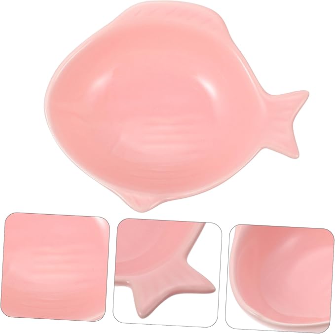 Fish Shape Snack Plate Ceramic Sauce Dishes Kitchen Tableware Seasoning Sauce Plates