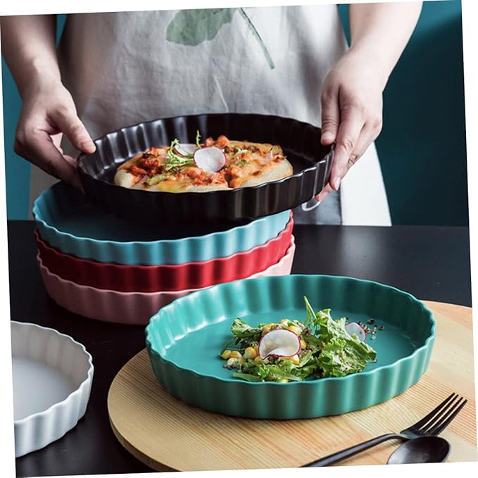 Unomor Chic Italy Style Sushi Plate Simple Ceramic Plate for Breakfast Home and Restaurant Use