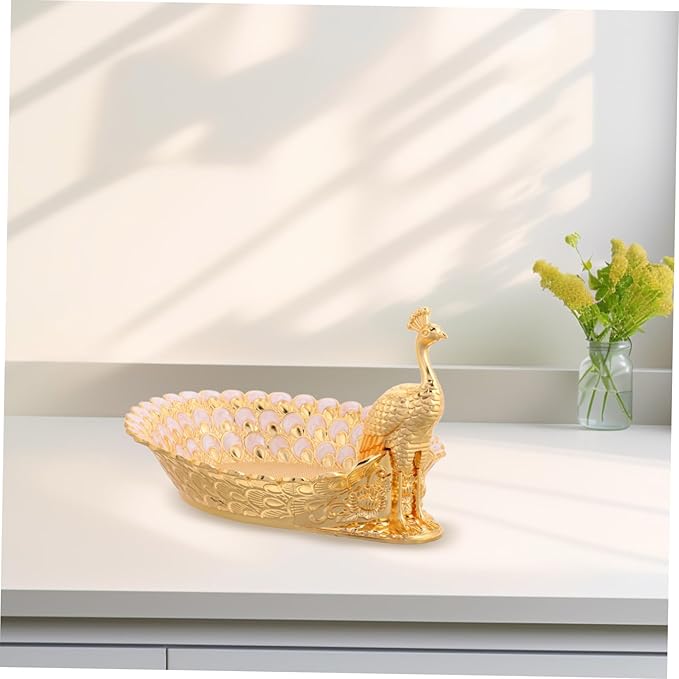 GLEAVI Metal Serving Platter Decorative Fruit Cake Tray Decorative Plate for Party