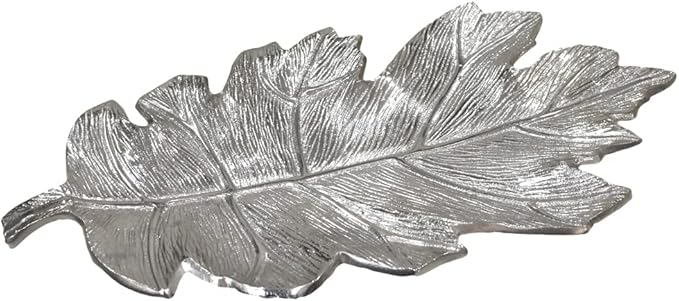 BBH Home's Handmade Silver Novelty Shaped Aluminium Tray 8.26 x 4.13 x 0.9 AMBBVK053AB2020