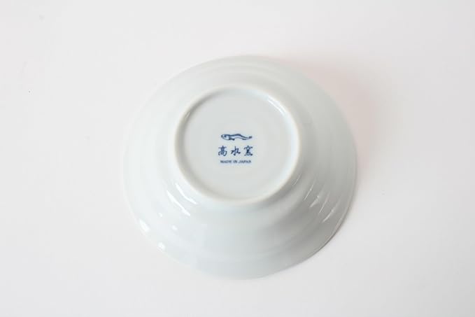 Mino ware Japanese Ceramics Pair Round Plate Japanese Cat (set of two) made in Japan GBS228 (Small Deep, Umbrella)