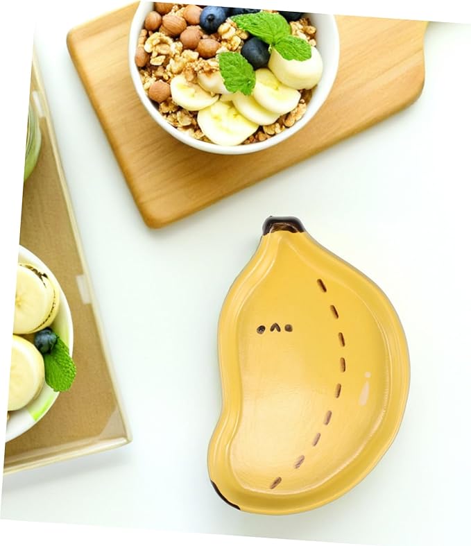 Creative Cute Ceramic Plate for Home Use Hand-painted Snack and Sauce Dish Delicate Serving Platter for Fruits and Appetizers