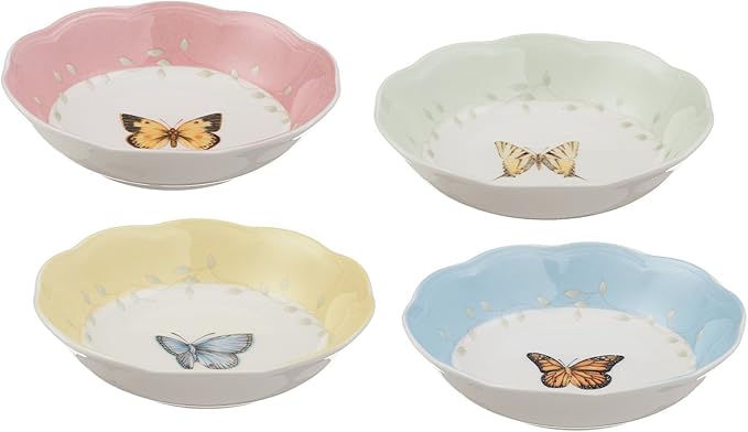 Lenox 806739 Butterfly Meadow 4-Piece Dessert Bowl Set