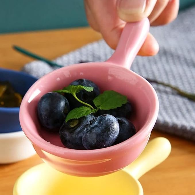 snack plate Soy Sauce Dish Small Bowls Dipping Condiment Server Mini Dipping Soy Sauce Dishes Ceramic Sushi Snack Appetizer Plates Set with Handle snack tray