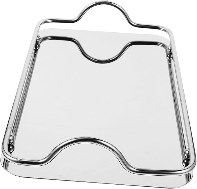 Sturdy Handles Modern Design Stainless Steel Serving Trays Decorative Food Serving Trays