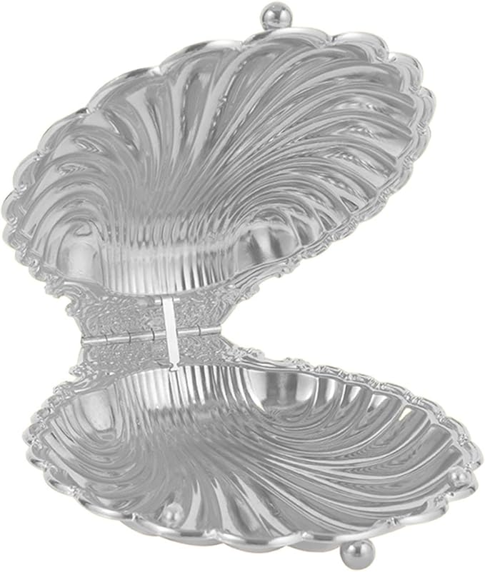 Fruit Bowl Bread Tray Home Fruit Platter Decor Serving Tray for Snacks Salad Dining Table Kitchen Counter Dessert, Silver S