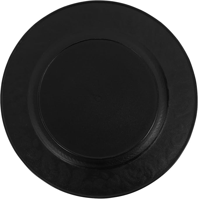 50 Pcs Antique Charger Plates Bulk Round Plastic Dinner Plate Embossed Rim Server Plate Decorative Chargers Floral Plates for Dinner Parties Wedding,13 Inch (silver-50pcs-2)