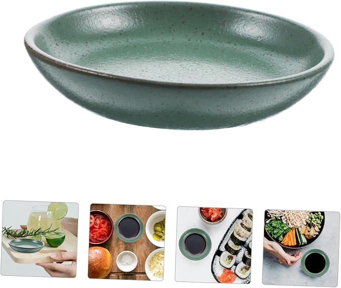 Elegant Ceramic Fruit Serving Dish Snack Plate Candy Plate Round Appetizer for Home Restaurant Hotel Bar Decor
