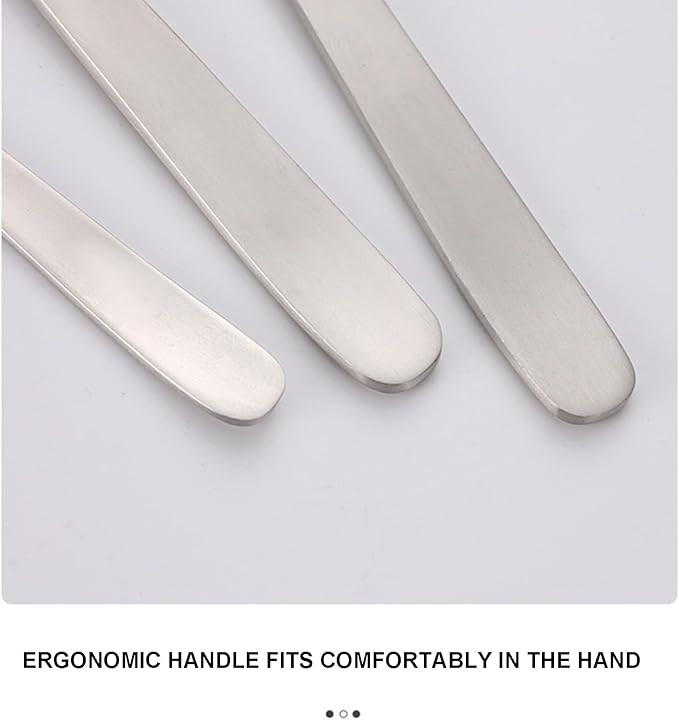 40-Piece Silverware,Service for 8，Japanese Creative Retro Western Stainless Steel Yanagi Knife, Fork and Spoon，Well Made，Dishwasher Safe，Ergonomic，Serving Set, Mirror Finish, Gift Box
