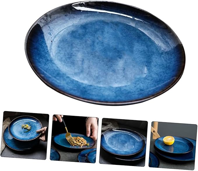 Fine Steak Plate Ceramic Serving Dish Snack Plate for Elegant Tableware Use