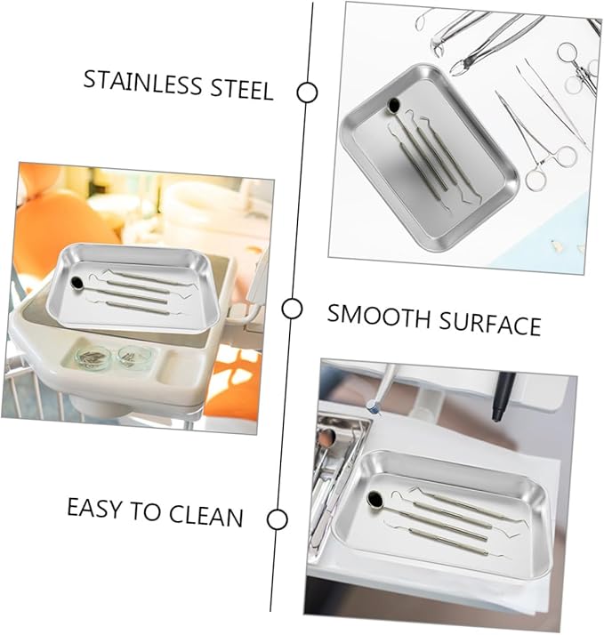 Garneck 3pcs Multi-purpose Serving Tray Kitchen Cold Dish Storage Plates for Fruits Appetizers Desserts for Picnics Parties and Home Organization