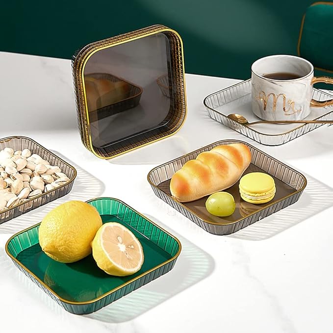 Dipping Sauce Bowls Appetizer Bowls Eight-piece Creative Modern Snack Plate Fruit Snack Plate Dining Table Spit Bone Plate Household Desktop Garbage Plate Ceramic Dip Bowls Dipping Sauce Bowls (Color