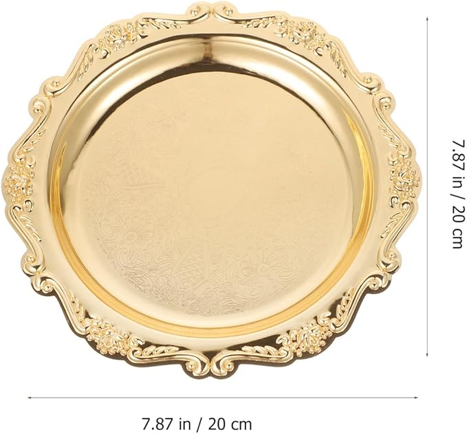 Healifty Elegant Serving Tray Platter for Snacks Jewelry Crafts Display Scratch Resistant Easy to Clean for Parties Home Decor