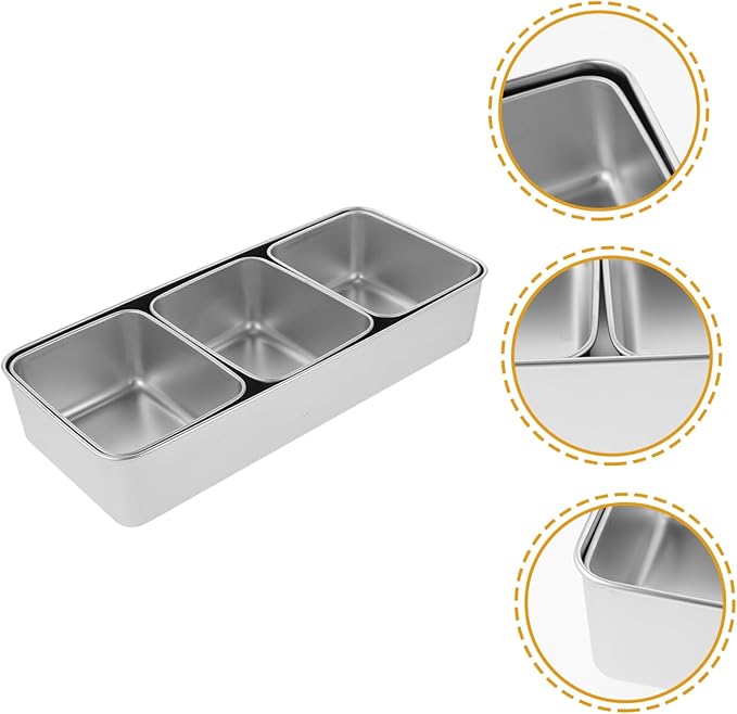 Happyyami 1Set Portable Snack Serving Tray Multi Grid Dried Fruit Snack Box for Outdoor Picnics Elegant Catering Compact Design