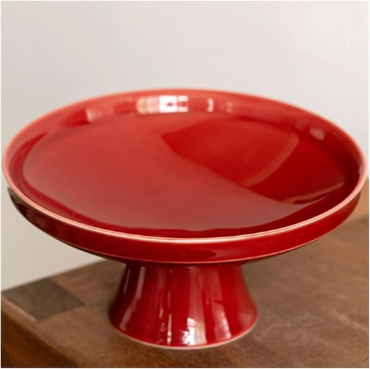 Appetizer Bowls Large Ceramic Round Dim Sum Dish Desktop Snack Plate Bone Plate for Appetizers Potato Chips Fruite Dessert Snack Ceramic Tray. Salad Bowls (Color : B)