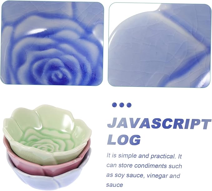 4pcs Sauce Plate Ceramic Sauce Dishes Bowl Vinegar Dish Compact Easy to Carry Random Color