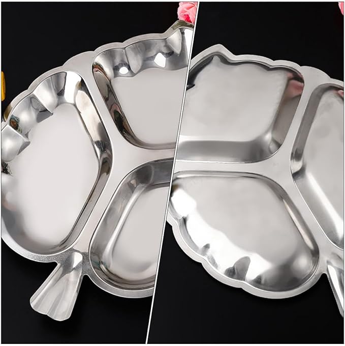 Retro Metal Dry Fruit Tray 34.5x25.7cm Vintage Iron Snack Plate Candy and Nut Storage Serving Tray for Kitchen and Party Use