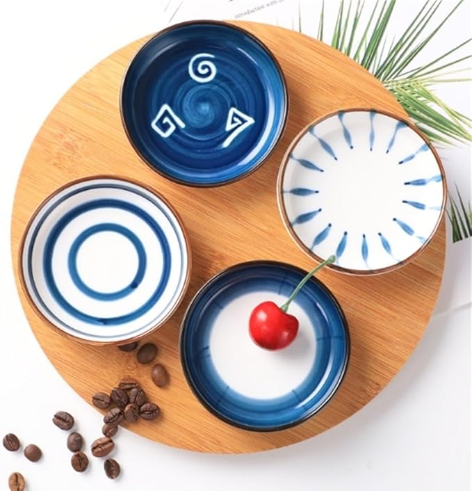 Sauce Dish Ceramic Sauce Dish Sauce Dipping Bowls Appetizer Plates Side Dishes Serving Dish, Seasoning Dishes Snack Plate
