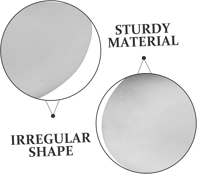 Cabilock Stainless Steel Serving Tray: Unique Irregular Design Cake Plate for Desserts Parties and Home Dining Serving Tray for Outdoor Camping