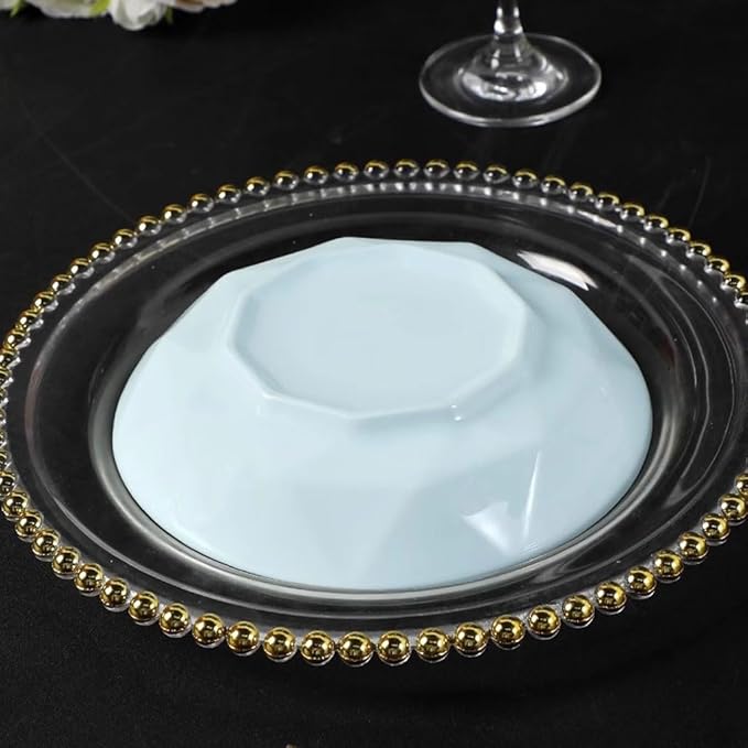 SONGCHAO Party Supplies Creative Phnom Penh Celadon Plate Dish Plate Household Ceramic Plate Set Nordic Dinner Plate Party Plates (Size : Large)