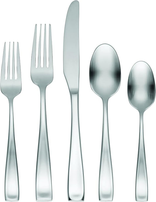Oneida F118065Al20 Satin Moda 65 Piece Flatware Set