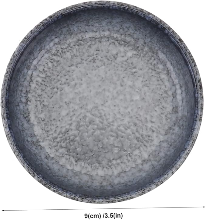 Cabilock 4pcs Multifunctional Ceramic Flavor Dishes Small Appetizer Plates for Sauces Condiments and Side Dishes Stain and Scratch Resistant with Stable Base Mixed Colors