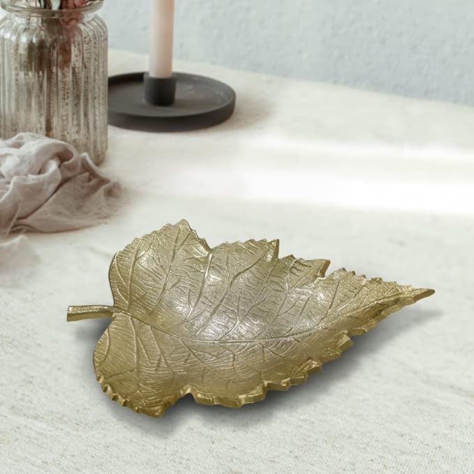 BBH Home's Handmade Gold Novelty Shaped Aluminium Tray 5.23 x 3.93 x 1.14 AMBBVK061AB2020