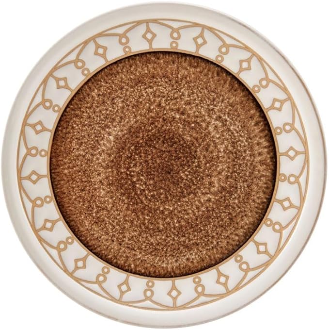 16-Piece Dinnerware Set Round Beige Dish Dinner Plates Set Plate Ceramic Dishes to Eat Sets Tableware Food Kitchen